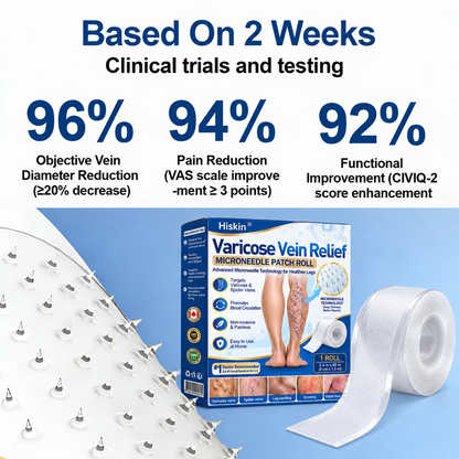 🇨🇦🏆✅️🏃𝗛𝗶𝘀𝗸𝗶𝗻® VeinRepair Microneedle Patch Roll⚡Instant Relief, Long-Term Results